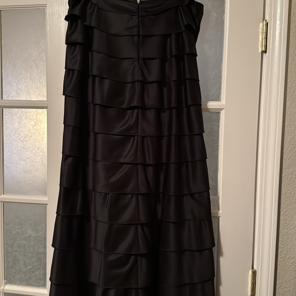 Adrianna Papell Evening Essentials Long Skirt Sz16 Black - Picture 5 of 5